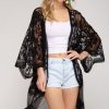 Clothing She u0026 Sky | Farmhouse Black Lace Kimono