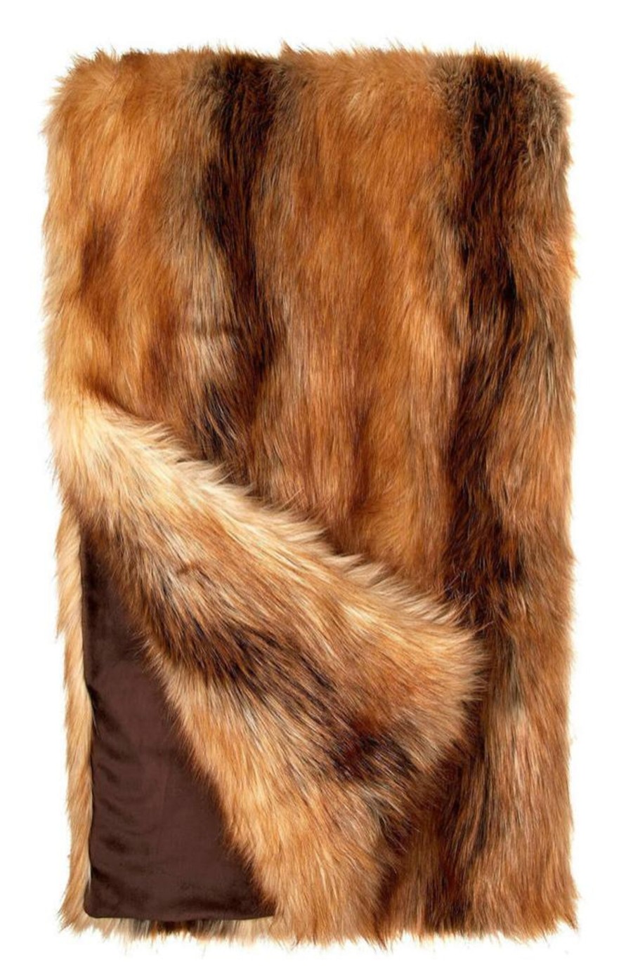 Shop All Fabulous Furs | Red Fox Faux Fur Throw 60 X 72