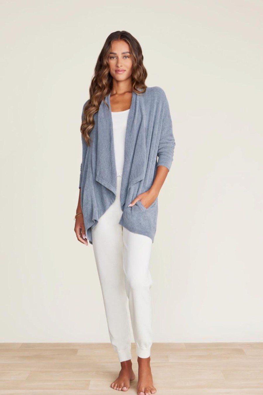 Shop All Barefoot Dreams | Barefoot Dreams Cozychic Lite Shawl Pointelle Cardi