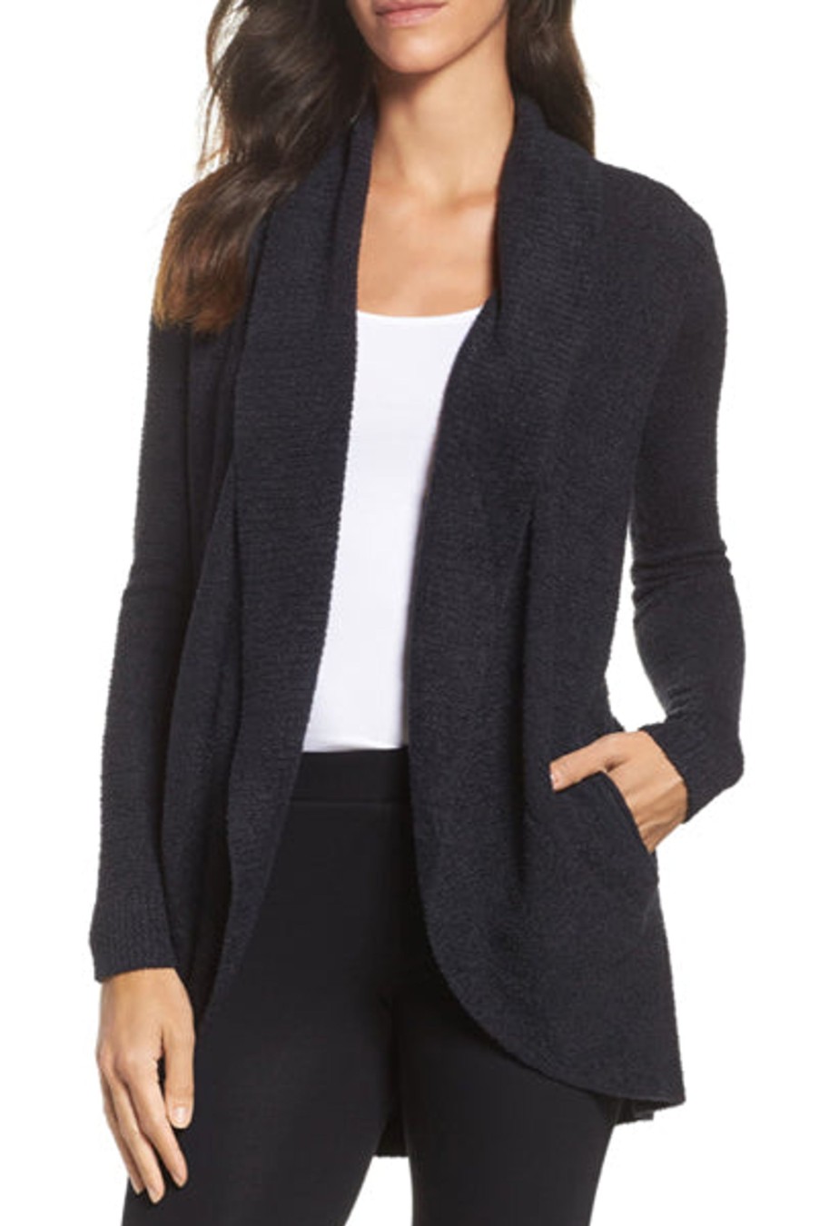 Shop All Barefoot Dreams | Barefoot Dreams Cozychic Lite Circle Cardi Black