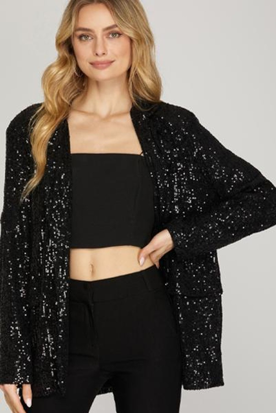 Shop All She u0026 Sky | Kelsi Sequin Blazer