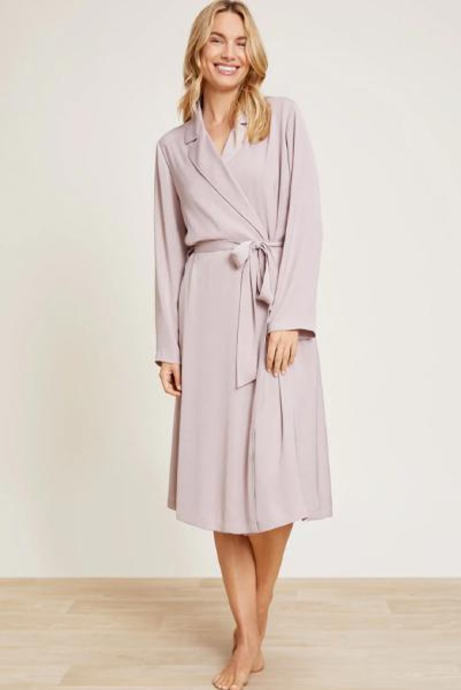 Shop All Barefoot Dreams | Barefoot Dreams Washed Satin Notch Collar Robe