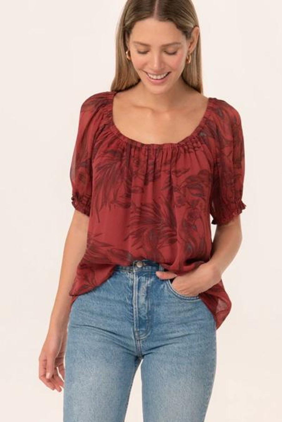 Shop All love stitch | Emmaline Puff Sleeve Blouse