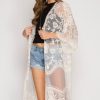 Clothing She u0026 Sky | Farmhouse Lace Kimono Cream